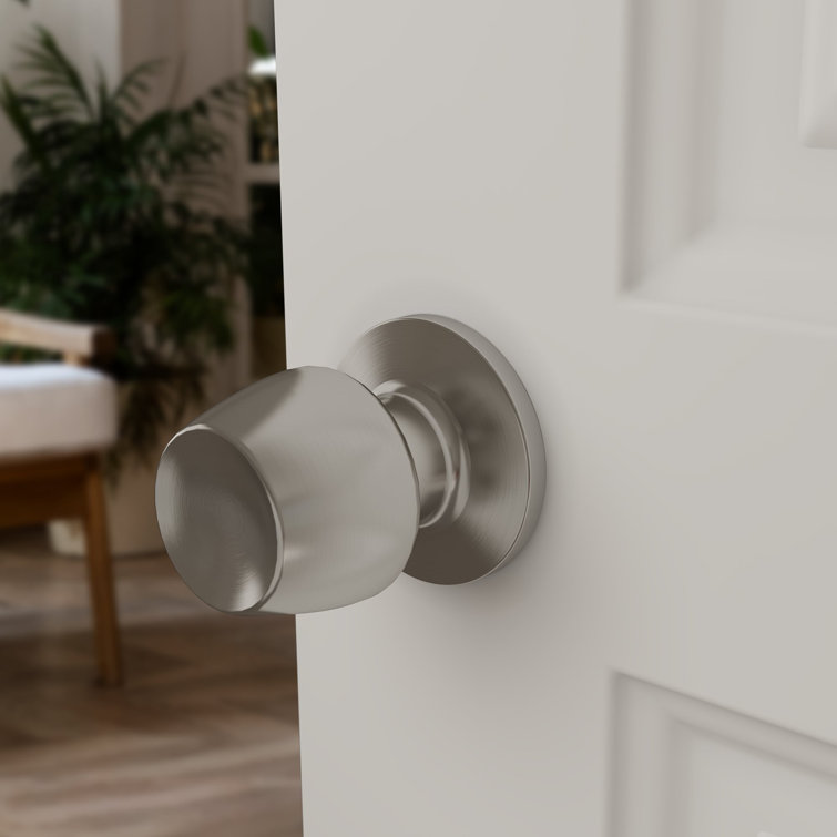 Satin nickel store door knobs